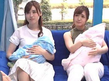 [巨乳]【マジックミラー】ナンパした子持ちママさんにデカチン男性が悩み相談企画‼素股から挿入のエロエロ4P乱交セックスで浮気不倫