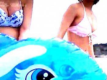 [エロ動画]＜マジミラ号＞「わたしですか？」海でゲットした心優しい水着女子！マジミラ号でチェリー君筆おろしシテクレチャウゾ！！！