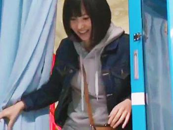 [マジミラ号]＜マジミラ号＞ロリ美少女の彼女サンが「潮吹き我慢で賞金進呈」に参加して撃沈！美麗パイパンに中出しされるｗ＜素人NTRナンパ＞