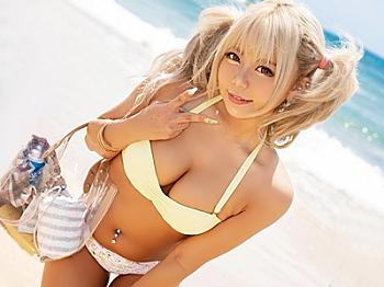 [マジミラ号]《ＭＭ》金髪ツインテの爆乳黒ＧＡＬがＯＩＬ整体中にスライム乳を揉まれて手マンで潮吹き☆♪アヘ顔でパイズリやフェラしてガン