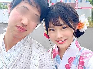 [エロ動画]【マジミラ号】花火大会に行く前だというカップル！浴衣姿の女子校生が彼チン当てに失敗してしまう！【素人ナンパ】